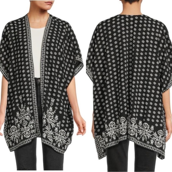 NWT Max Studio Print Crepe Kimono Size: M - Picture 1 of 5